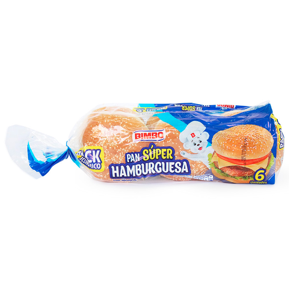 PAN HAMBUR SUPER BIMBO*525G*6U