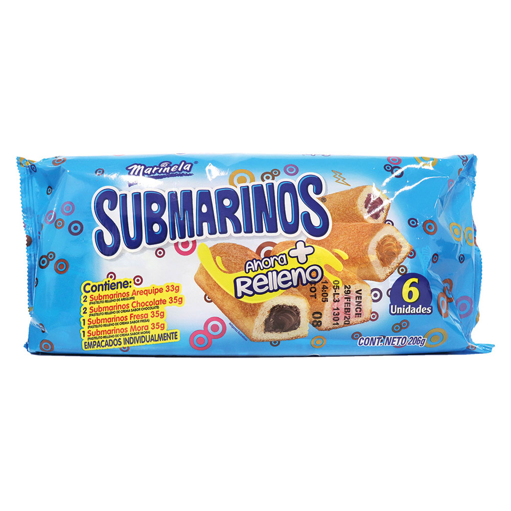 SUBMARINO SURTIDO BIMBO*204G