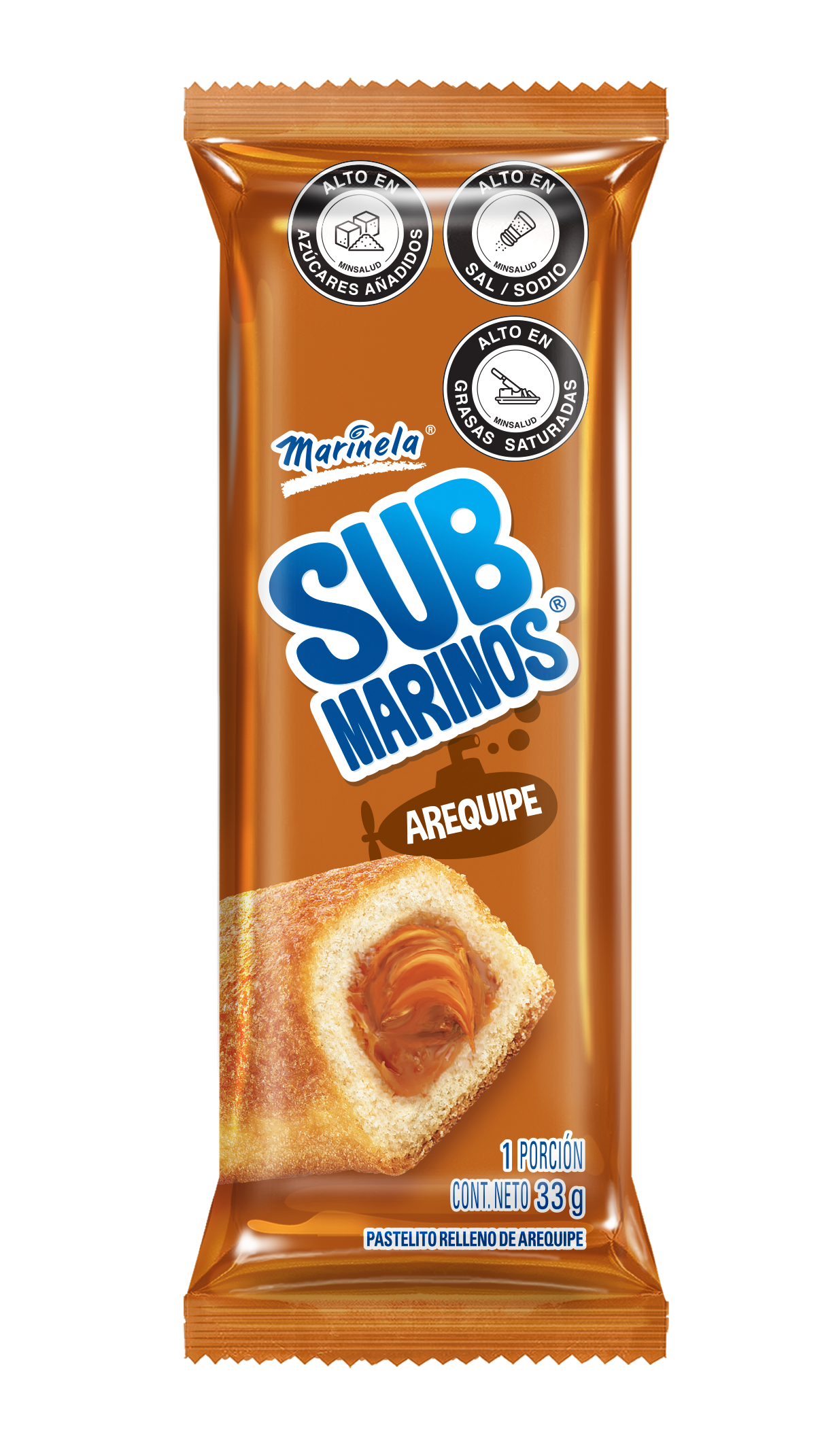SUBMARINOS BIMBO AREQUIPE*33G