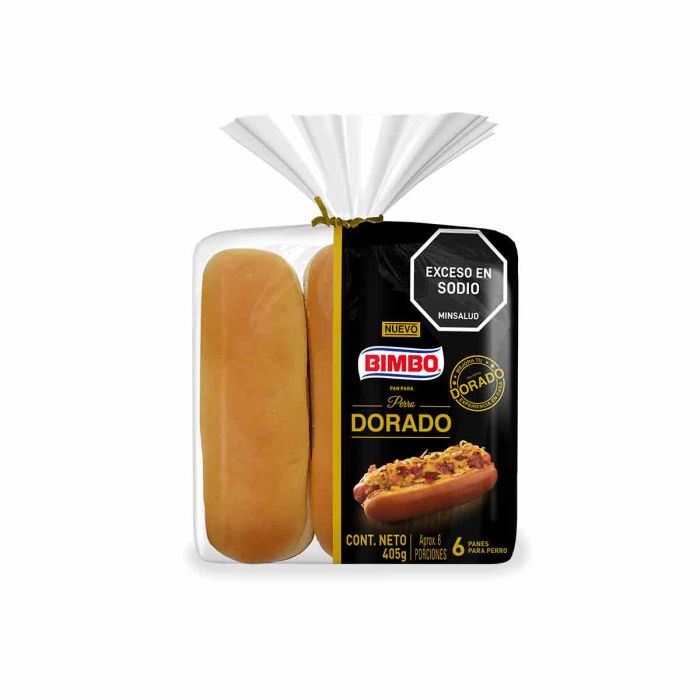 PAN PERRO BIMBO DORADO*405GR