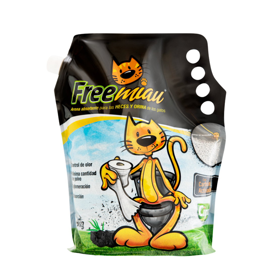 ARENA FREEMIAU CARBON ACTIVO X 4 KG
