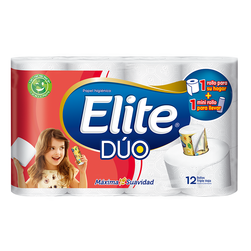 PAPEL HIGIE ELITE DUO*12R