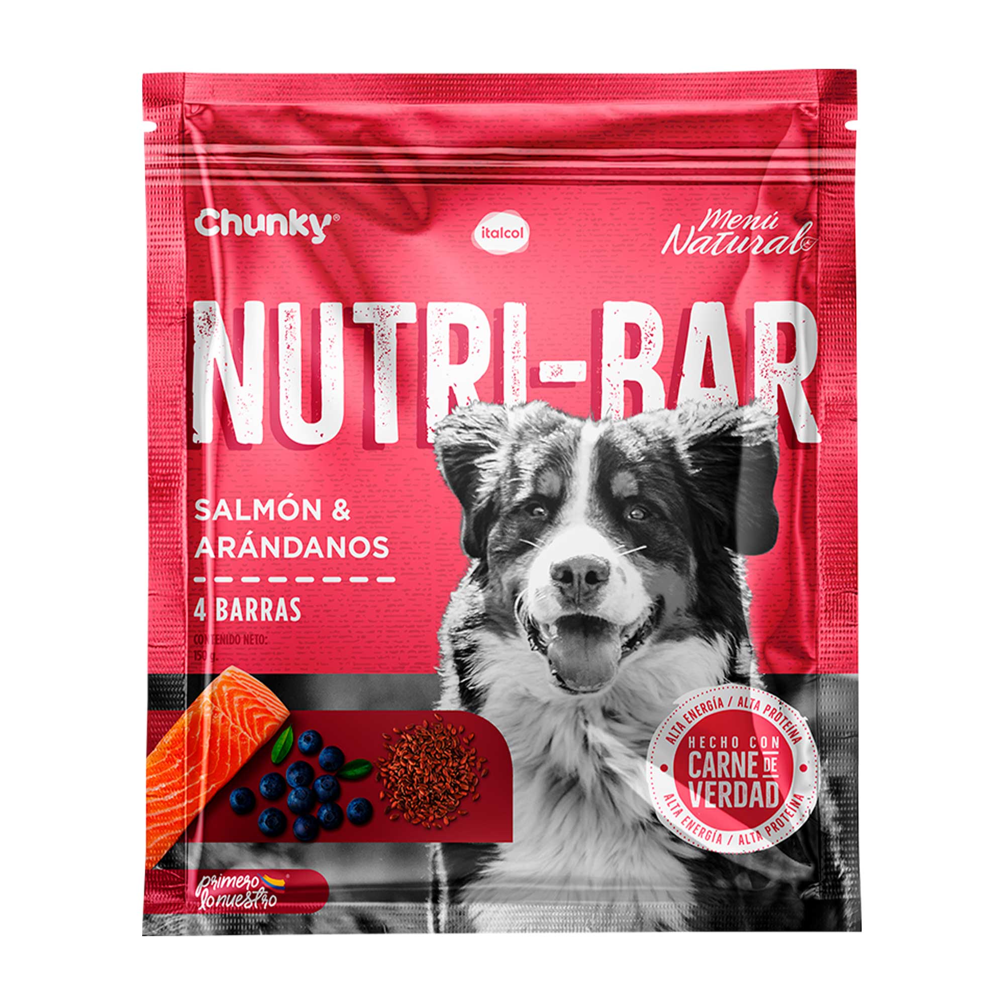 NUTRI BAR CHUNKY SAL/ARA*150G*4U