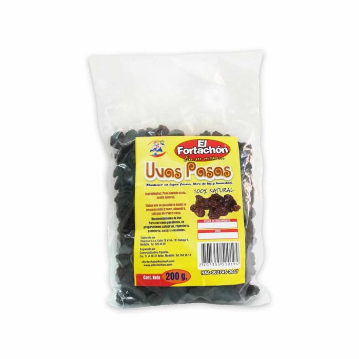 UVAS PASAS FORTACHON*200G