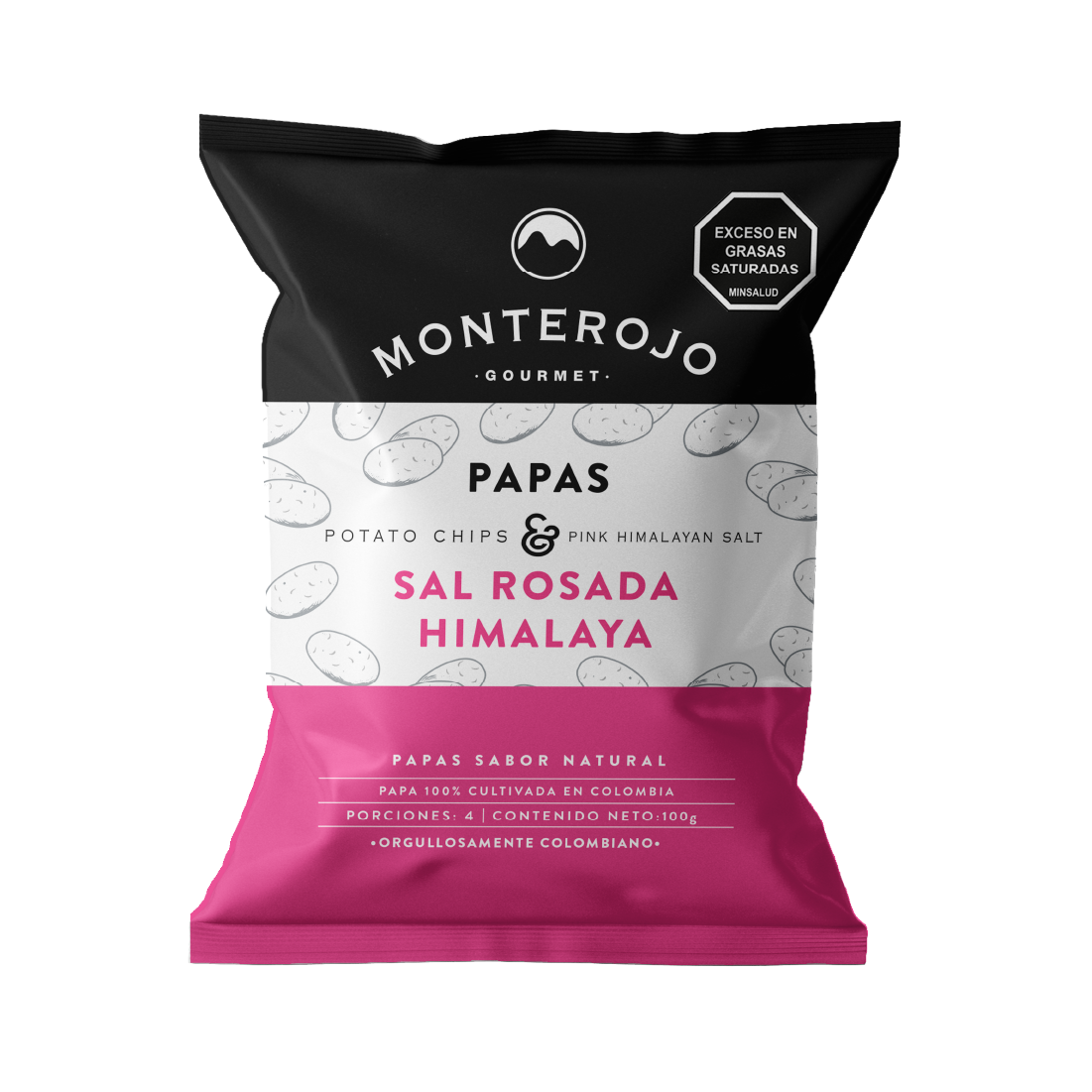 PAPITAS MONTE ROJO SAL ROSADA*100G