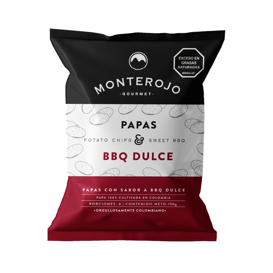 PAPITAS MONTE ROJO BBQ DULCE*100G