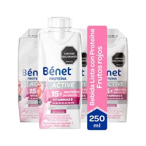 PROTEINA BENET FRU/ROJOS LIQ*250ML