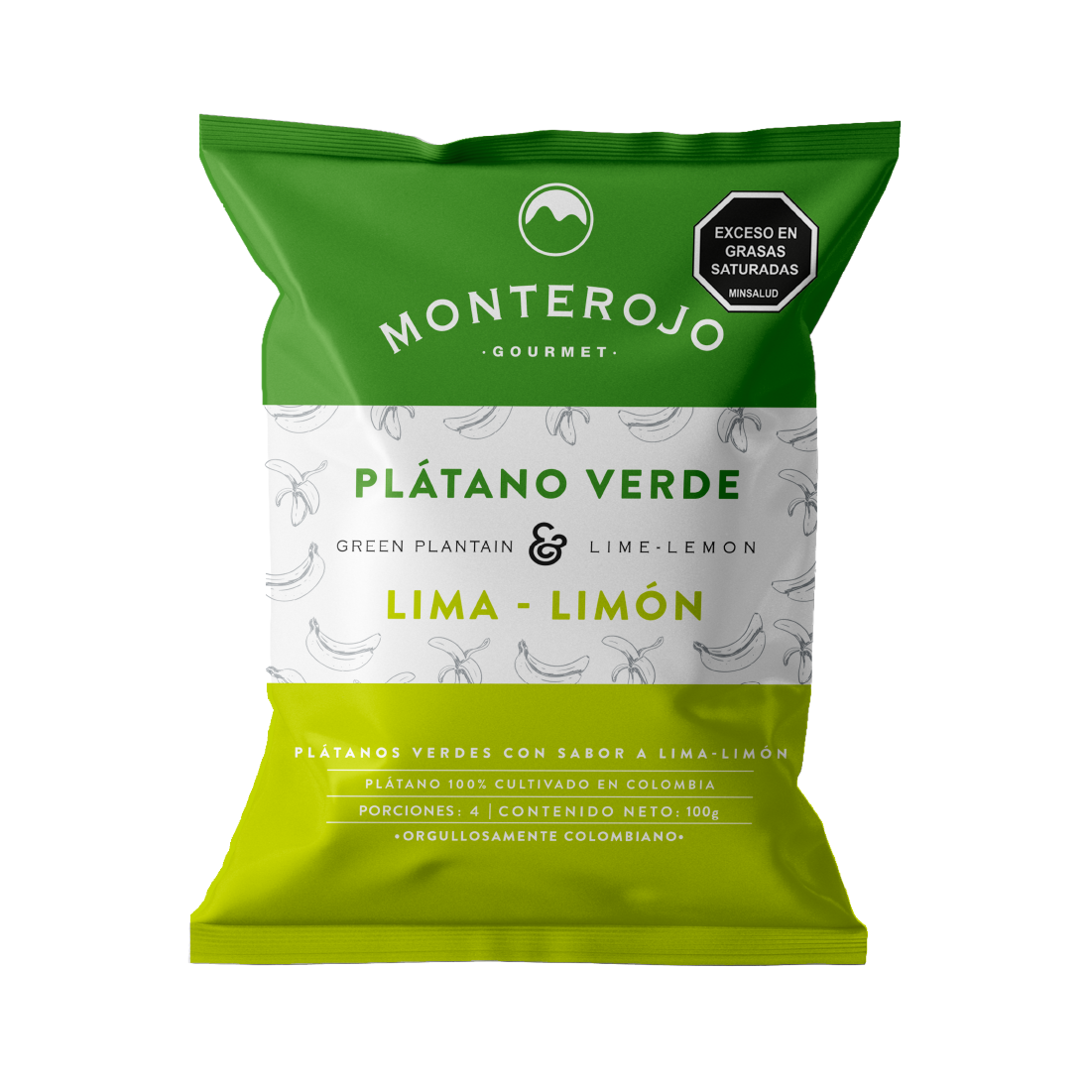 PLATANOS MONTE ROJO VERDE LIMON*100G