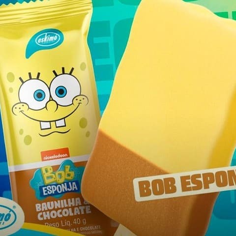 Picolé sabor baunilha e chocolate