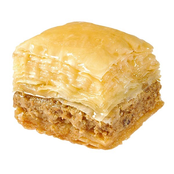 Delicioso doce folheado recheado com nozes e castanha de caju.