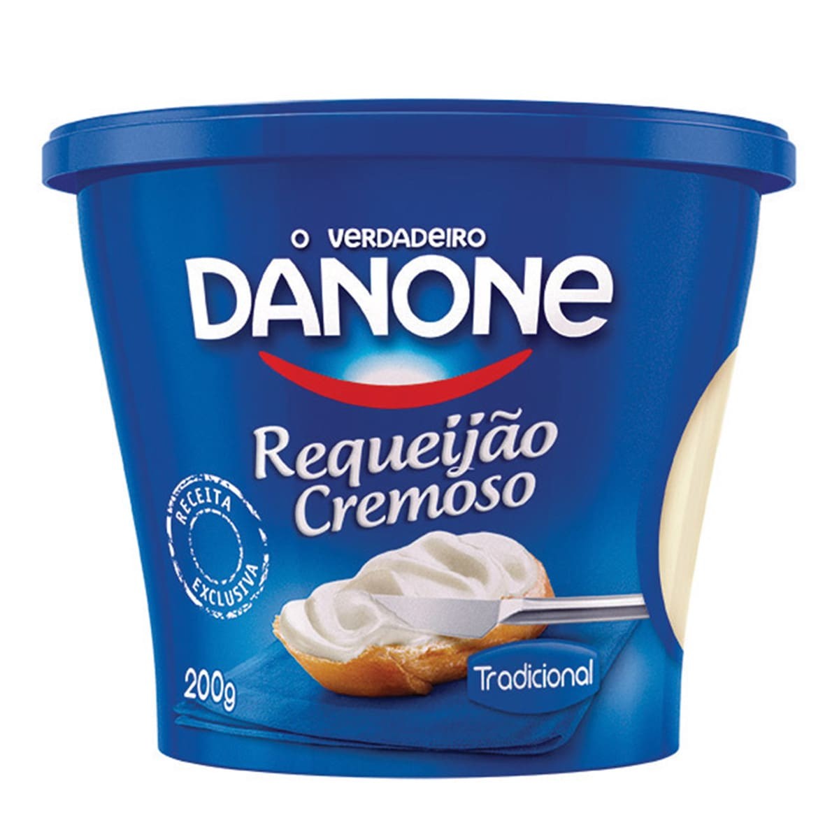 Unidade de pote de requeijão 200g  Danone Elege Quata Vigor