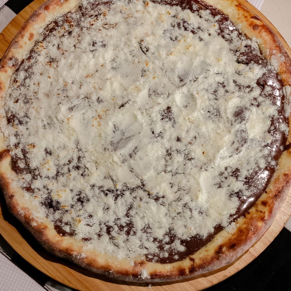 Creme de leite, Nutella e Chocolate Branco Brotão (25cm)