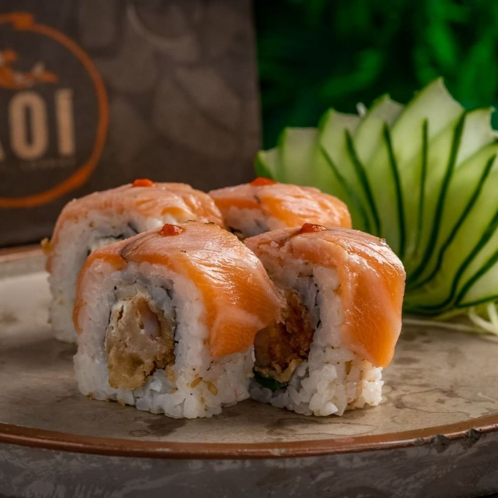 Camarões com cream, arroz e gergelim - 10 unidades    ----------tags------------- Sushi/japa/culinária japonesa/sushi em casa / promoções/makimonos/Philadelphia/filadélfia/hot filadélfia/ hot Philadelphia/sunomono/entre grátis/combinados/Carpaccio/cevite/sashimi de salmão/sushi por 1 real / promoção de hot/temaki/yakissoba