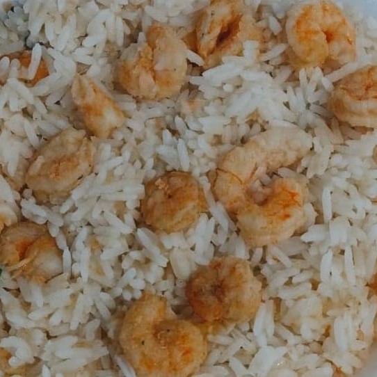 Quentinha de 700ml Arroz e Camarao !!!