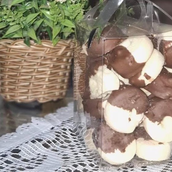 Biscoito de leite condensado com chocolate