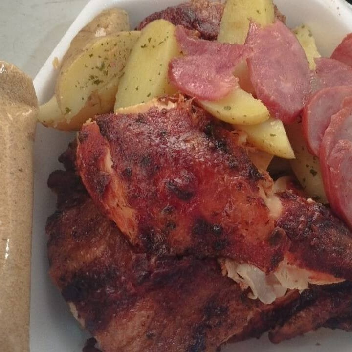 Frango Á Passarinho + Batata Frita