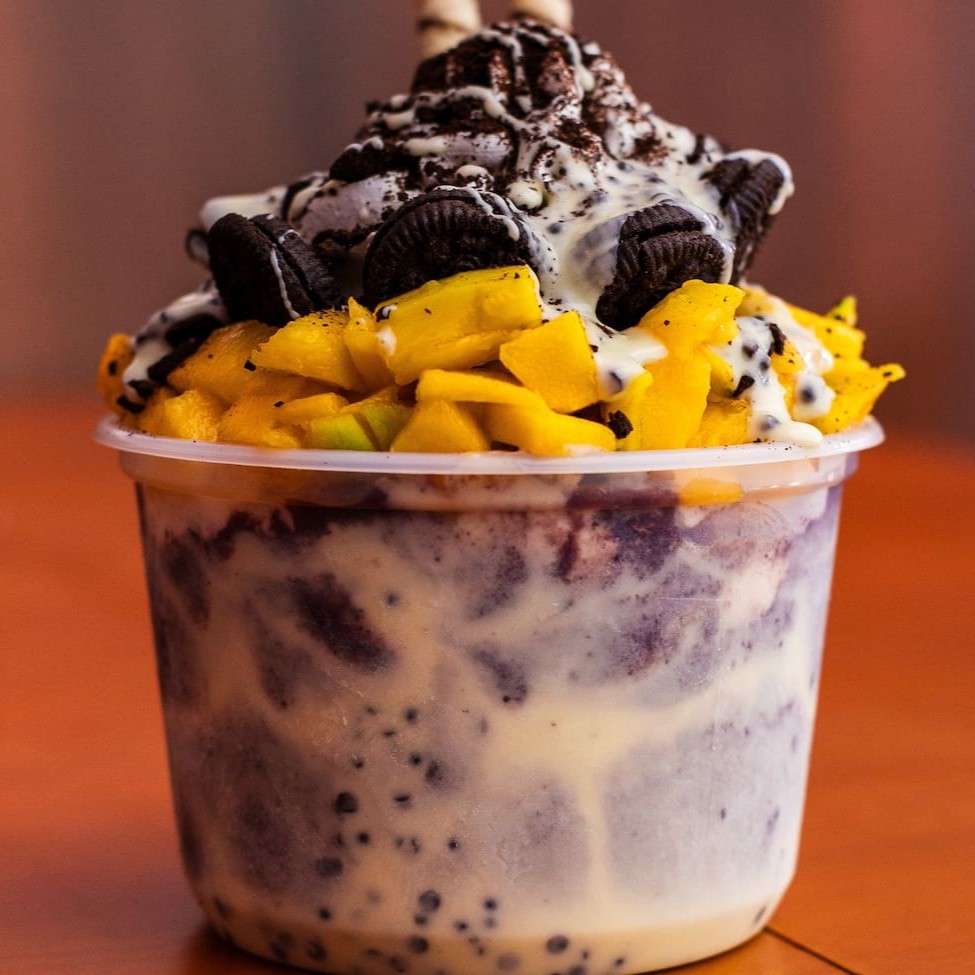 Açaí batido exclusivo do Popeye, peça do seu jeito. (Grupo Marujo)