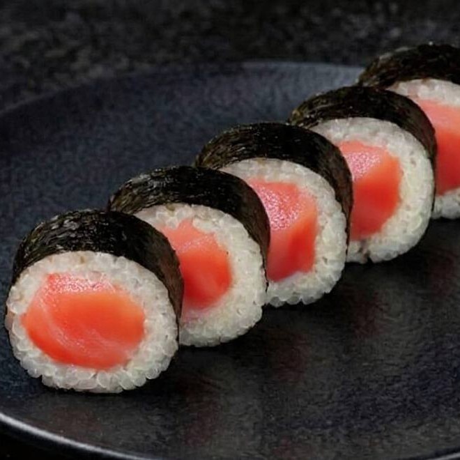 Alga nori, arroz japones e atum