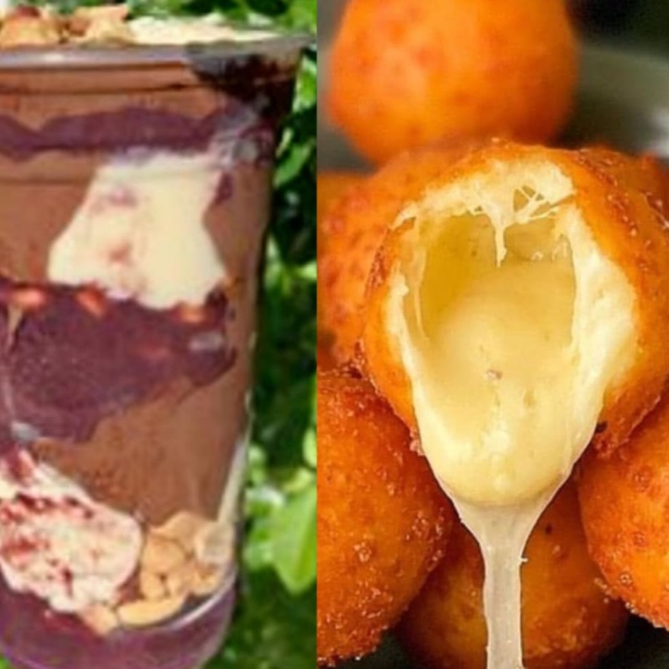 Neste item você escolhe como quer montar seu açaí entre complementos grátis e toppings originais. Incluso 20 unidades de salgados variados sabores: bolinha de queijo, coxinha, bolinha de queijo com orégano, queijo com presunto, 3 queijos (mussarela, requeijão e gorgonzola), pizza (queijio com presunto e orégano), queijo com calabresa, misto (queijo com presunto e calabresa), delícia de carne seca, croquete de carne, croquete de calabresa, croquete de frango, medalhão de salsicha, quibe, queijo com azeitona, travesseiro de frango entre outros sazionais. Os Salgados Seram Va