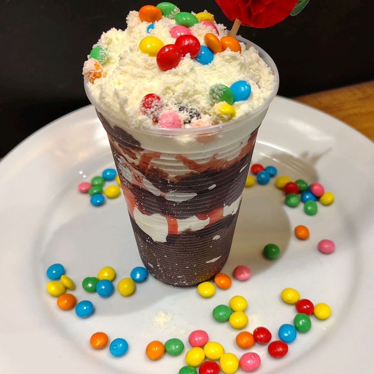 Açai batido na hora com morango , banana ou natural