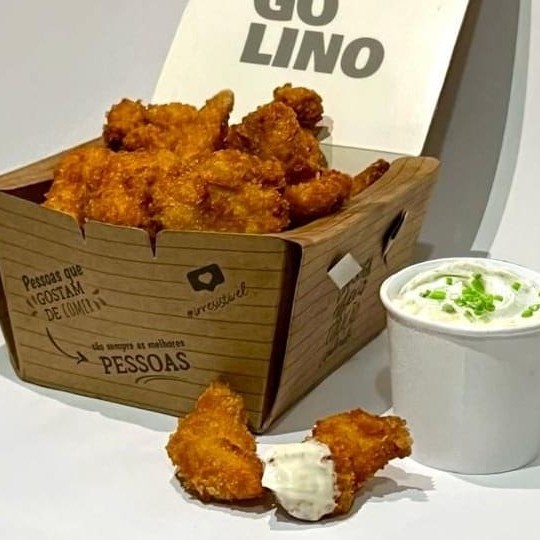 Aprox. 300g de sassami empanado e frito para servir as menores fomes.