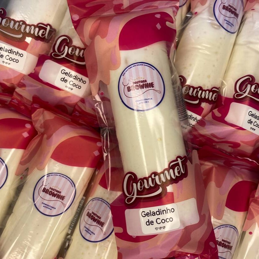 Geladinho super cremoso e com muuuuito coco!