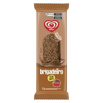 O doce preferido dos brasileiros, brigadeiro no palito! Traz um delicioso sorvete cremoso de chocolate ao leite mergulhado em uma casquinha de chocolate com granulado de chocolate. Irresistível!