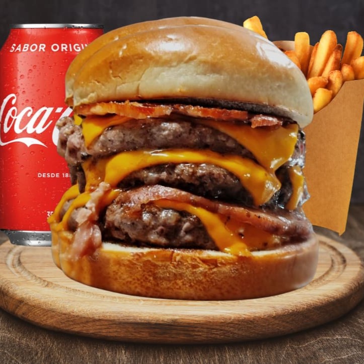 01 Prime Angus da sua escolha com fritas e refri.  #burguer #burger #artesanal #cheddar #bacon # #Coca-Cola #batatafrita #nuggets