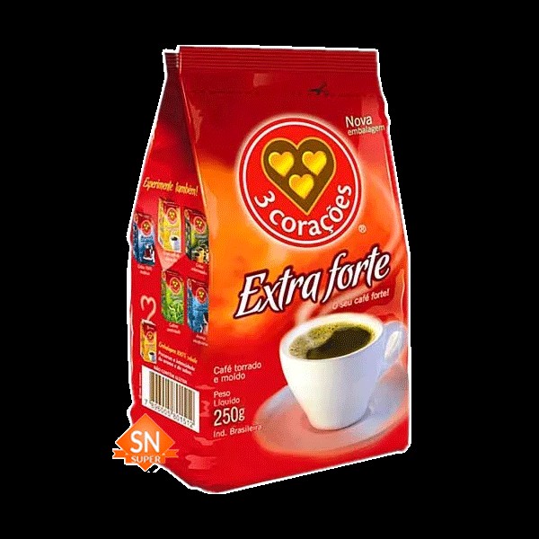 Café 3 corações extra forte 250g