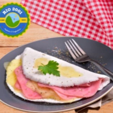 Tapioca com Queijo e Presunto