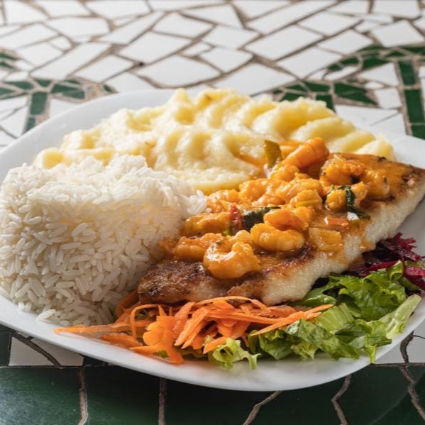 Arroz de brócolis e legumes