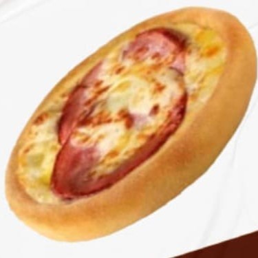 Muçarela, lombo e Catupiry.