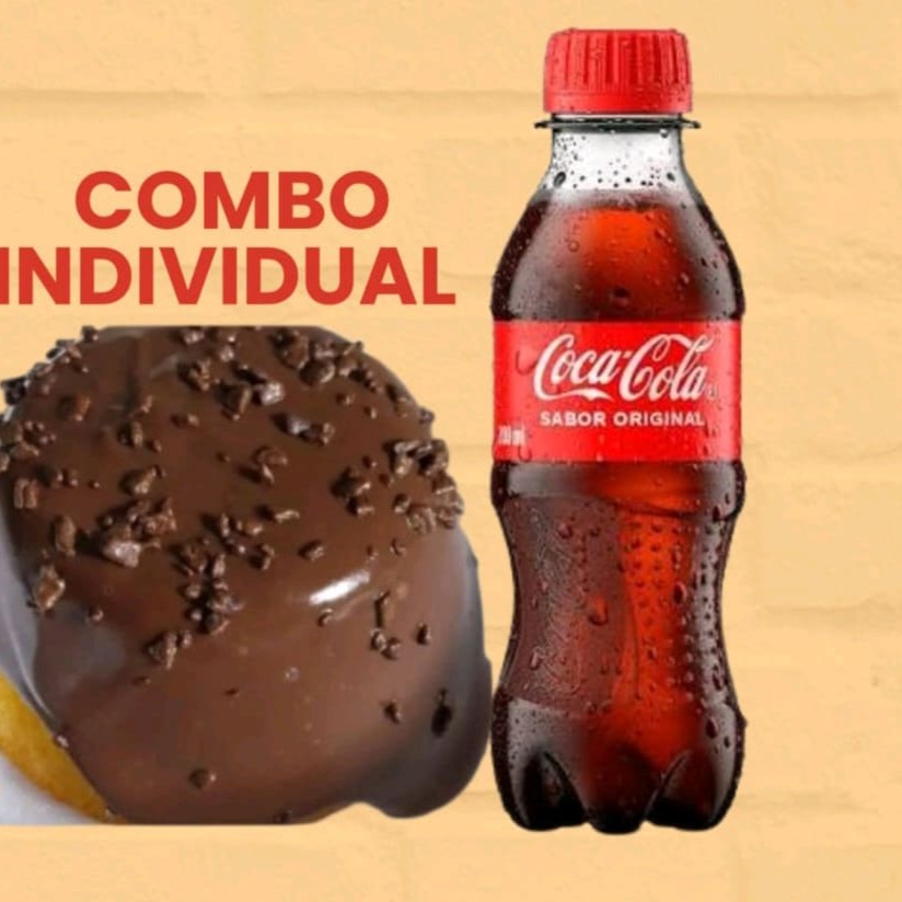 Combo individual com 1 Mini vulcão a sua escolha+1 Coca-Cola 200ml, um delicioso lanche ou sobremesa com super desconto!