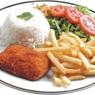 Arroz e pure (feijão e farofa a gosto)