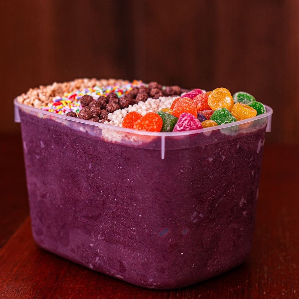 Açaí batido exclusivo do Marujo, peça do seu jeito.