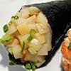 Temaki de haddock, cream cheese e cebolinha