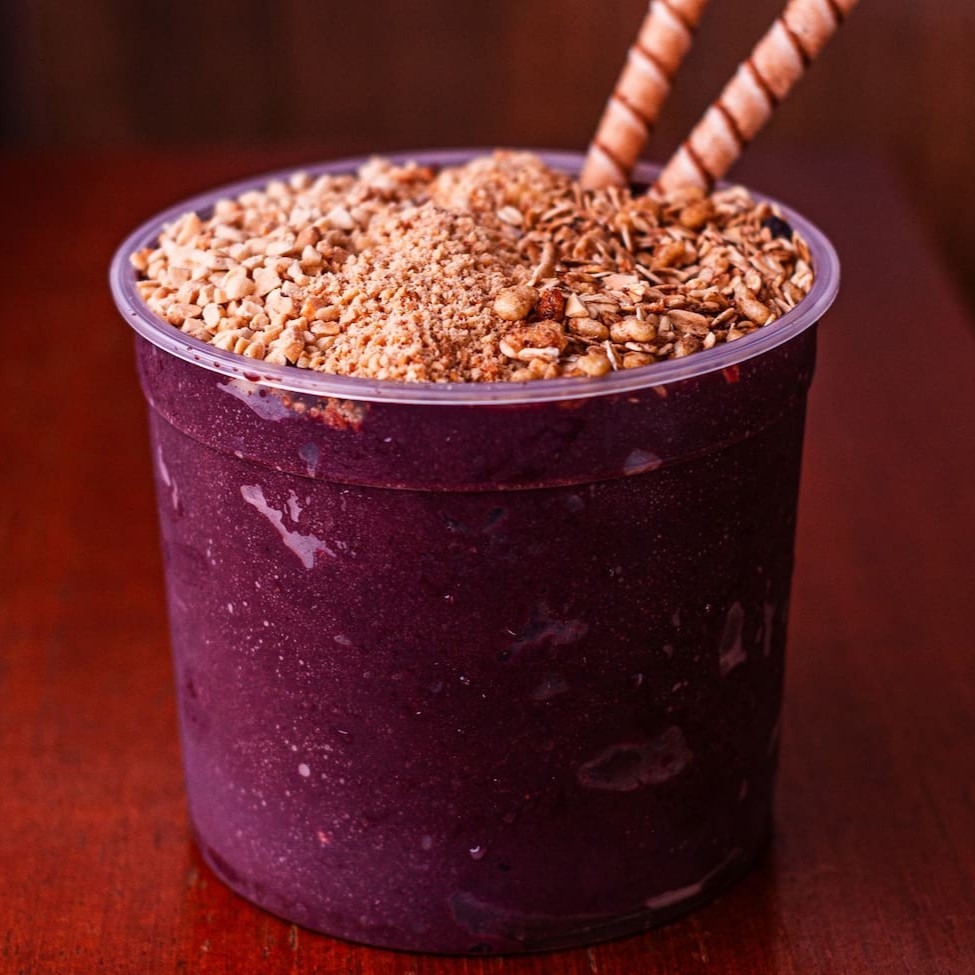 Açaí batido exclusivo do Popeye, peça do seu jeito. (Grupo Marujo)