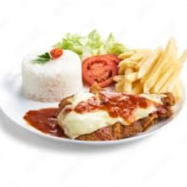 Acompanha: Arroz, feijão e fritas.