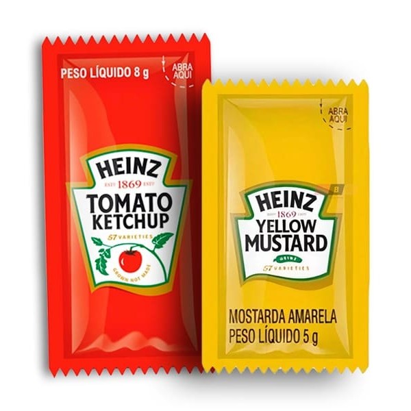 Seu pedido só irá com ketchup e mostarda somente se selecionar essa opção