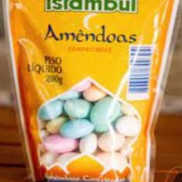 Pacote 200g de amêndoas confeitadas crocantes  #tags: doce - árabe - sírio - libanes - turca - marroquina - sobremesa - docinho - habib - tarde - pospasto - lanchinho