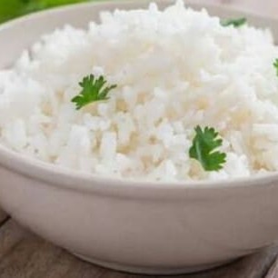 Quentinha redonda de isopor n 8 cheia com arroz !