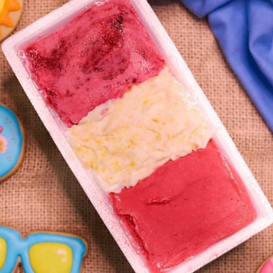 Pote de 1300 ml de Sorvete Brasil sabores diet