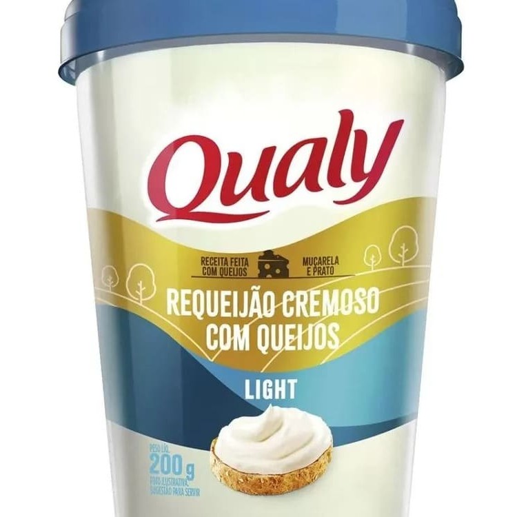 Requeijão Cremoso com Queijos Light Qualy 200g