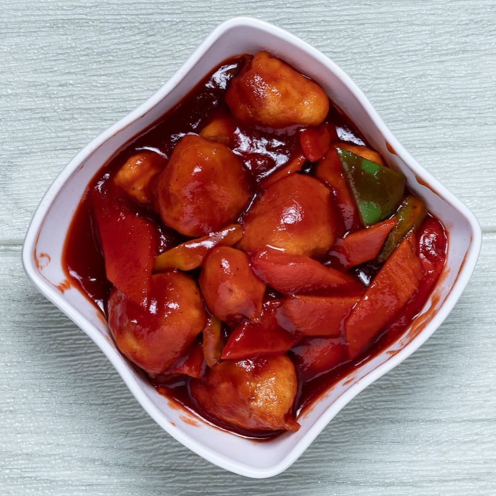 Fatias de lombo suíno com o nosso especial molho agridoce.  Peso: (Aproximadamente 250g)