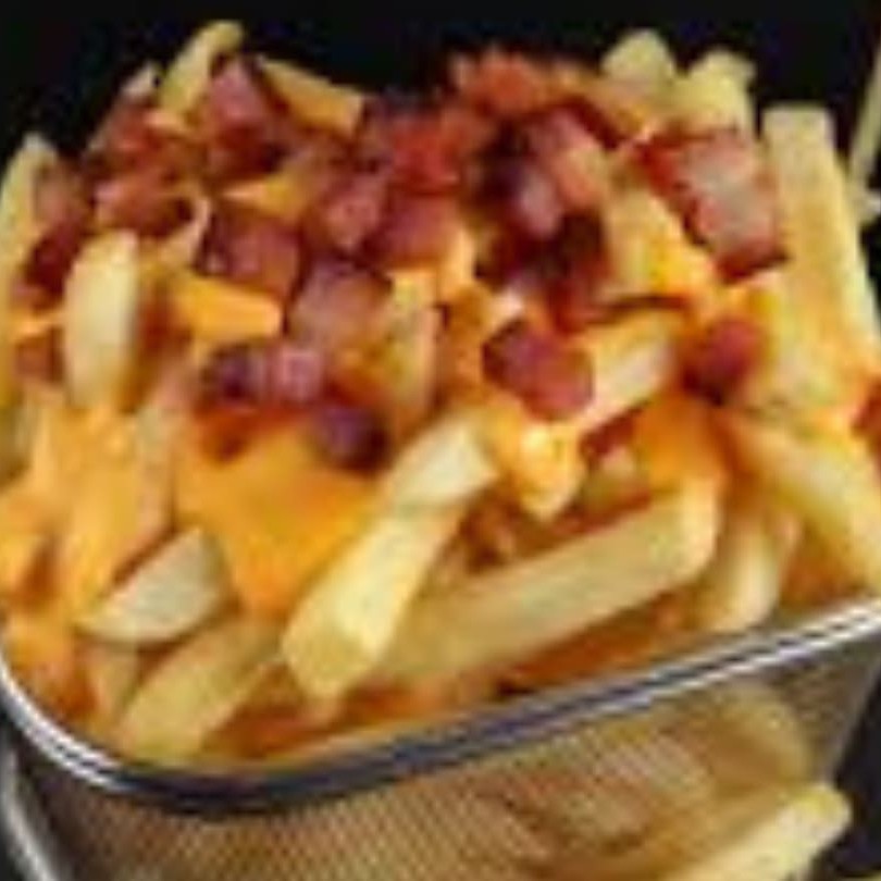 Porção de Batata Frita Gratinada (Bacon, Chedar e Muçarela)