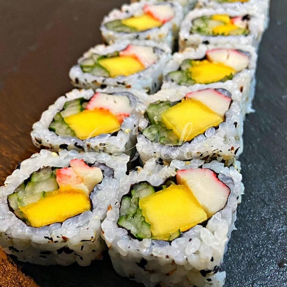 Nori, Arroz, Pepino, Manga e Kani