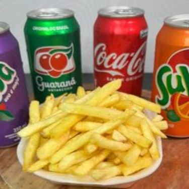 Isopor batata p  refrigerante lata sabores 350ml (espcificar qual a preferencia de sabor na observação)