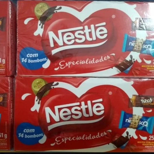 Caixa de bombons garoto, Nestlé e Lacta