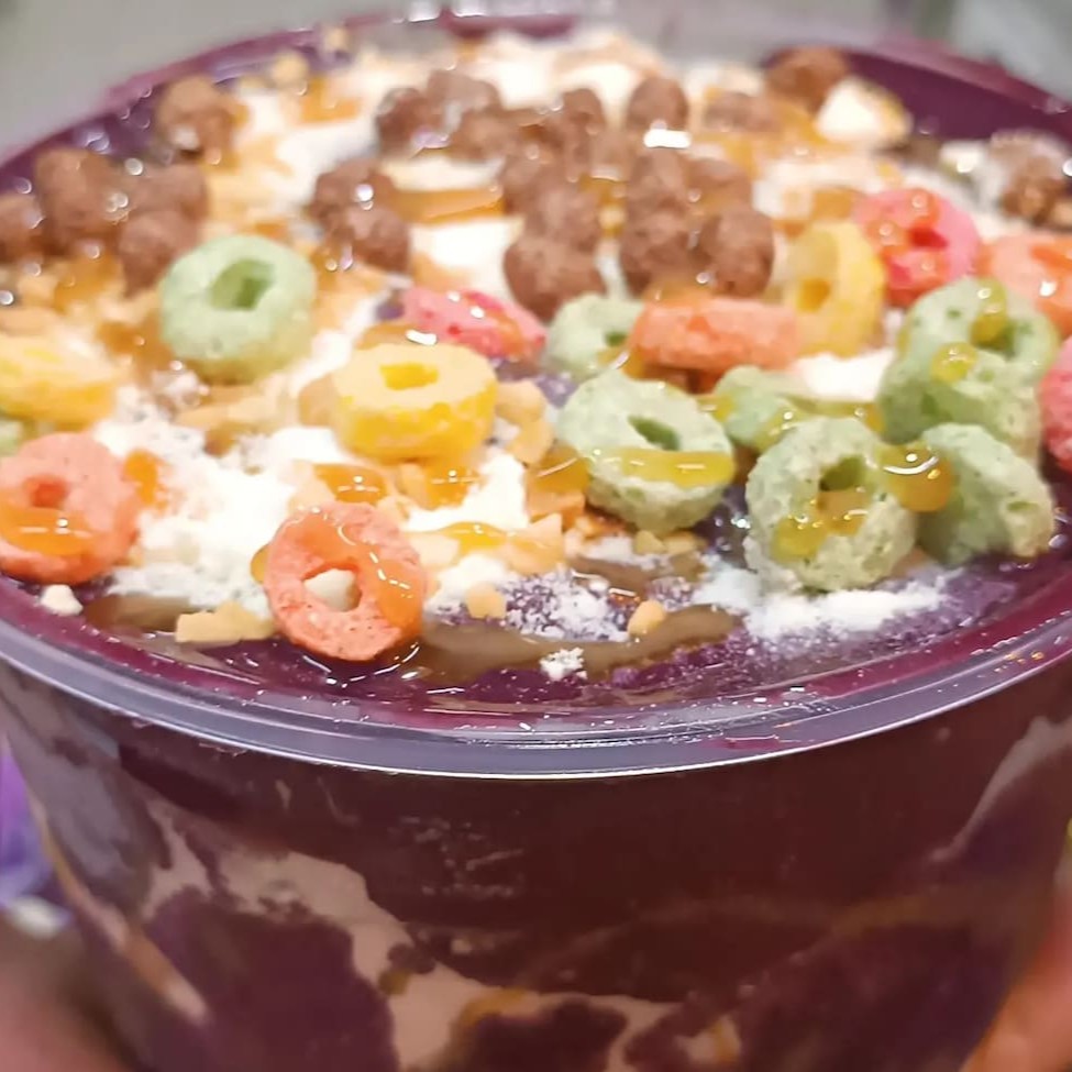 Delicioso creme de açaí batido com Guaraná natural