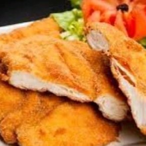 2 pedaços de file de frango milaesa